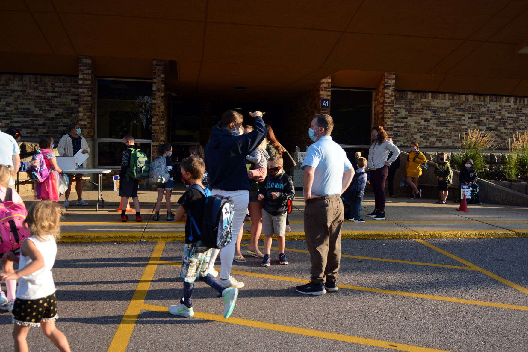 First day of school 2020 in Baraboo